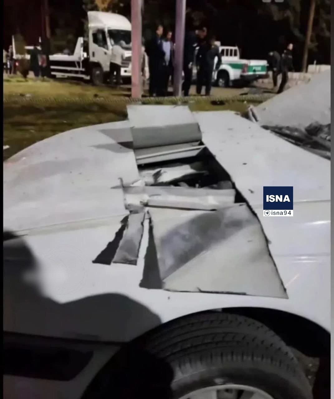 (عکس) ماشین بمب گذاری شده در نزدیکی مزار سردار سلیمانی