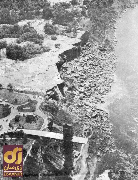 تصویری هولناک از آبشار نیاگارا بدون آب!