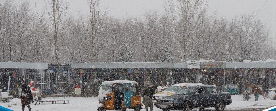 تصاویری عجیب از بارش برف سنگین در افغانستان