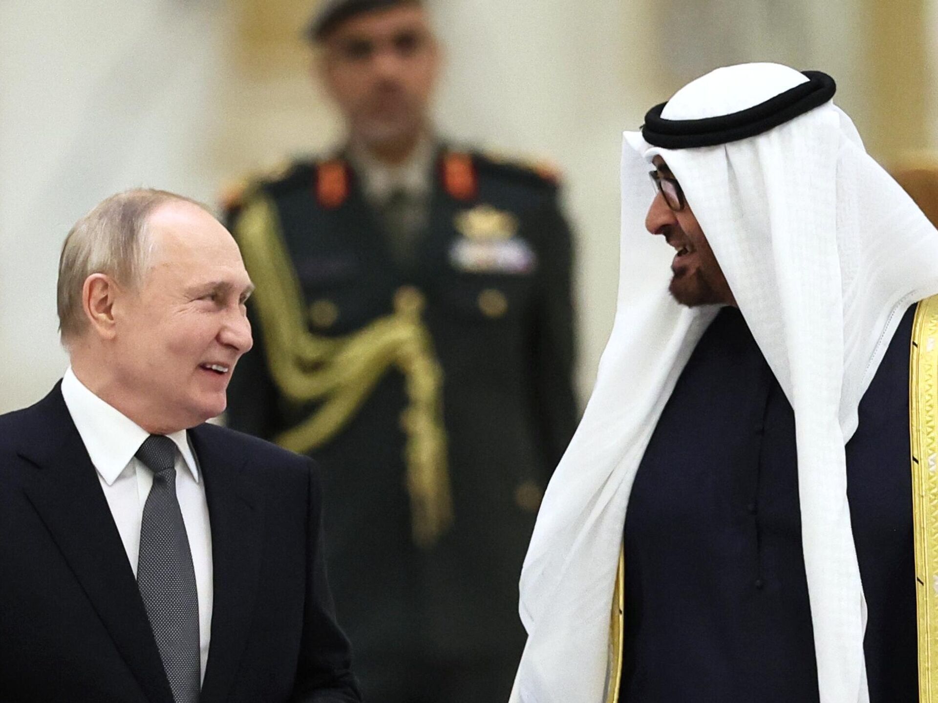 خنده پوتین به محمد بن زاید