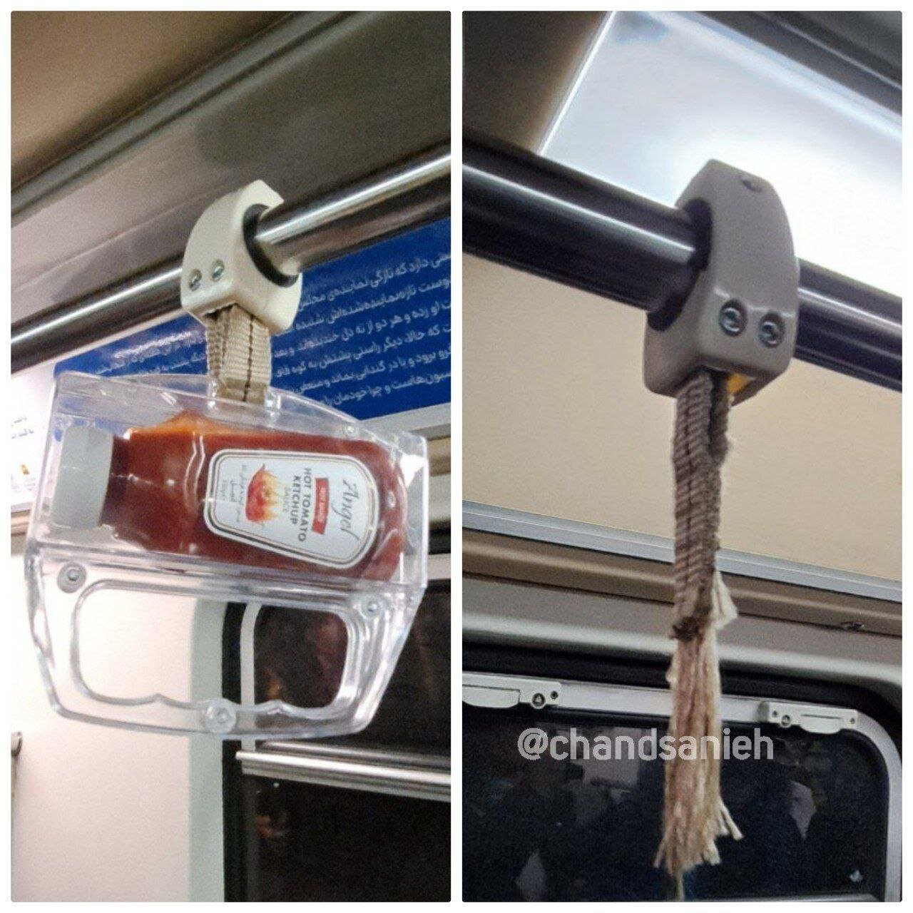 سرقت عجیب سس تبلیغاتی در متروی تهران! سرقت عجیب سس تبلیغاتی در متروی تهران!