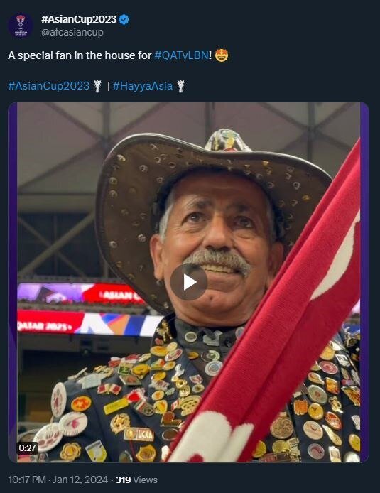 (عکس) هوادار معروف ایرانی در قطر سوژه شد (عکس) هوادار معروف ایرانی در قطر سوژه شد