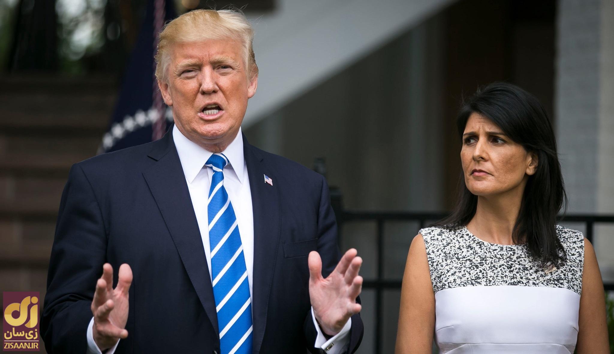 رقیب اصلی ترامپ پیدا شد؛ این زن میتواند ترامپ را متوقف کند؟ نیکی هیلی در کنار دونالد ترامپ