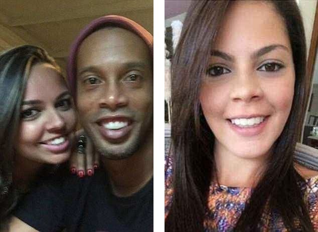 رونالدینیو و دو همسرش