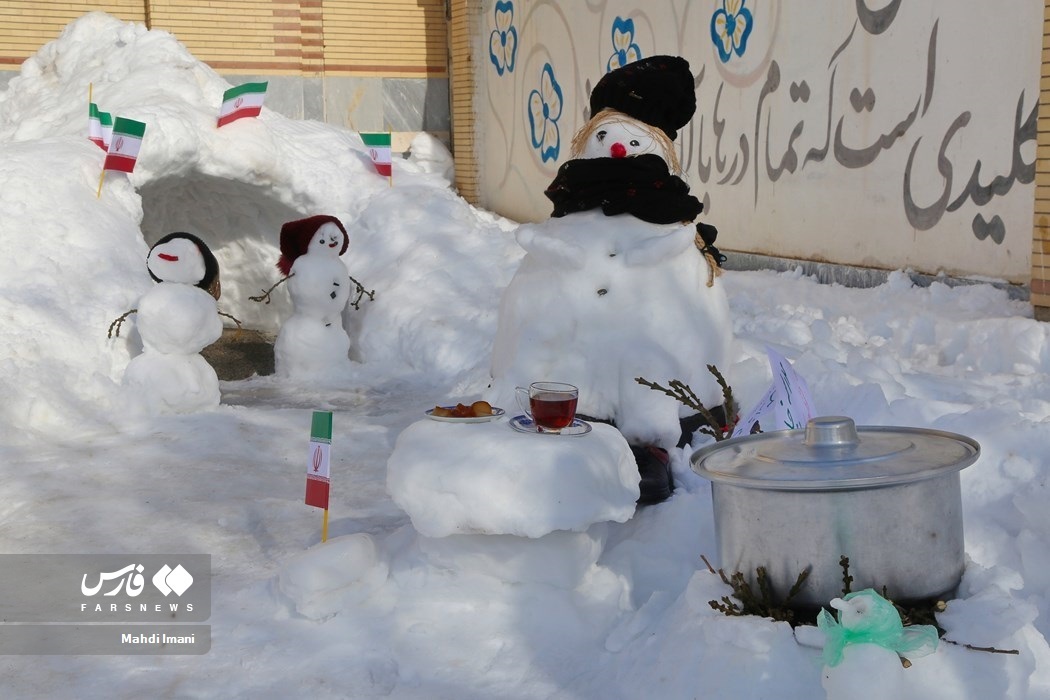 شور و نشاط برفی در «اَهَر»