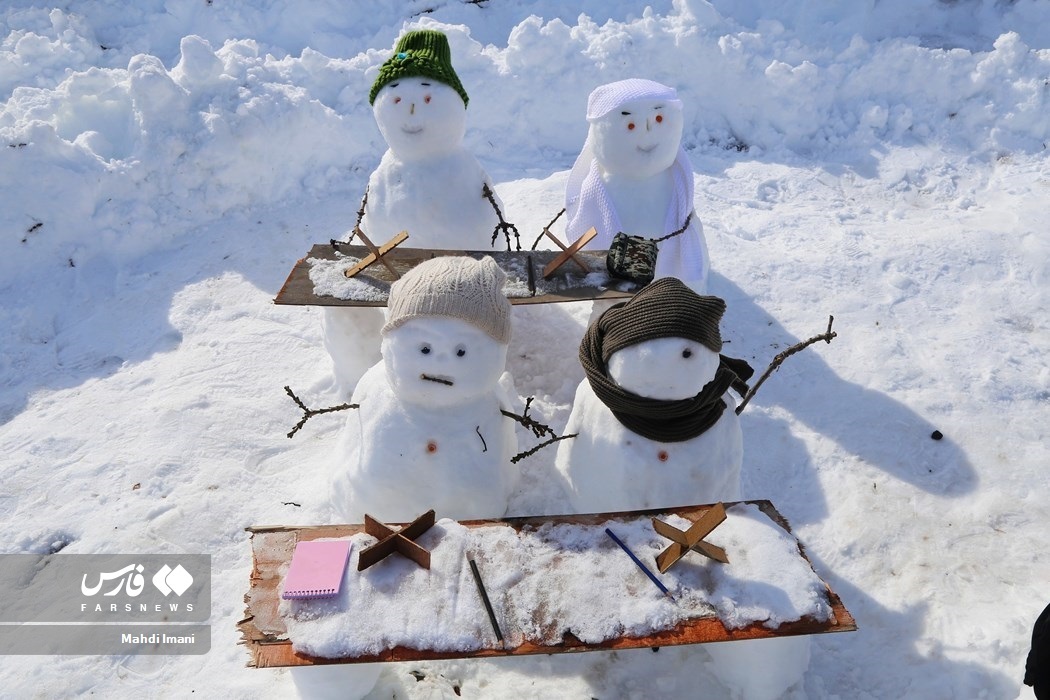 شور و نشاط برفی در «اَهَر»