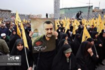 (تصاویر) تشییع پیکر شهید سیدرضی موسوی در میدان امام حسین