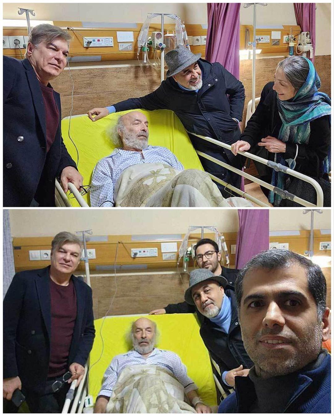 رضا عطاران در بیمارستان