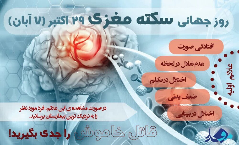 علائم اولیه سکته مغزی را دقیق بشناسید علائم اولیه سکته مغزی