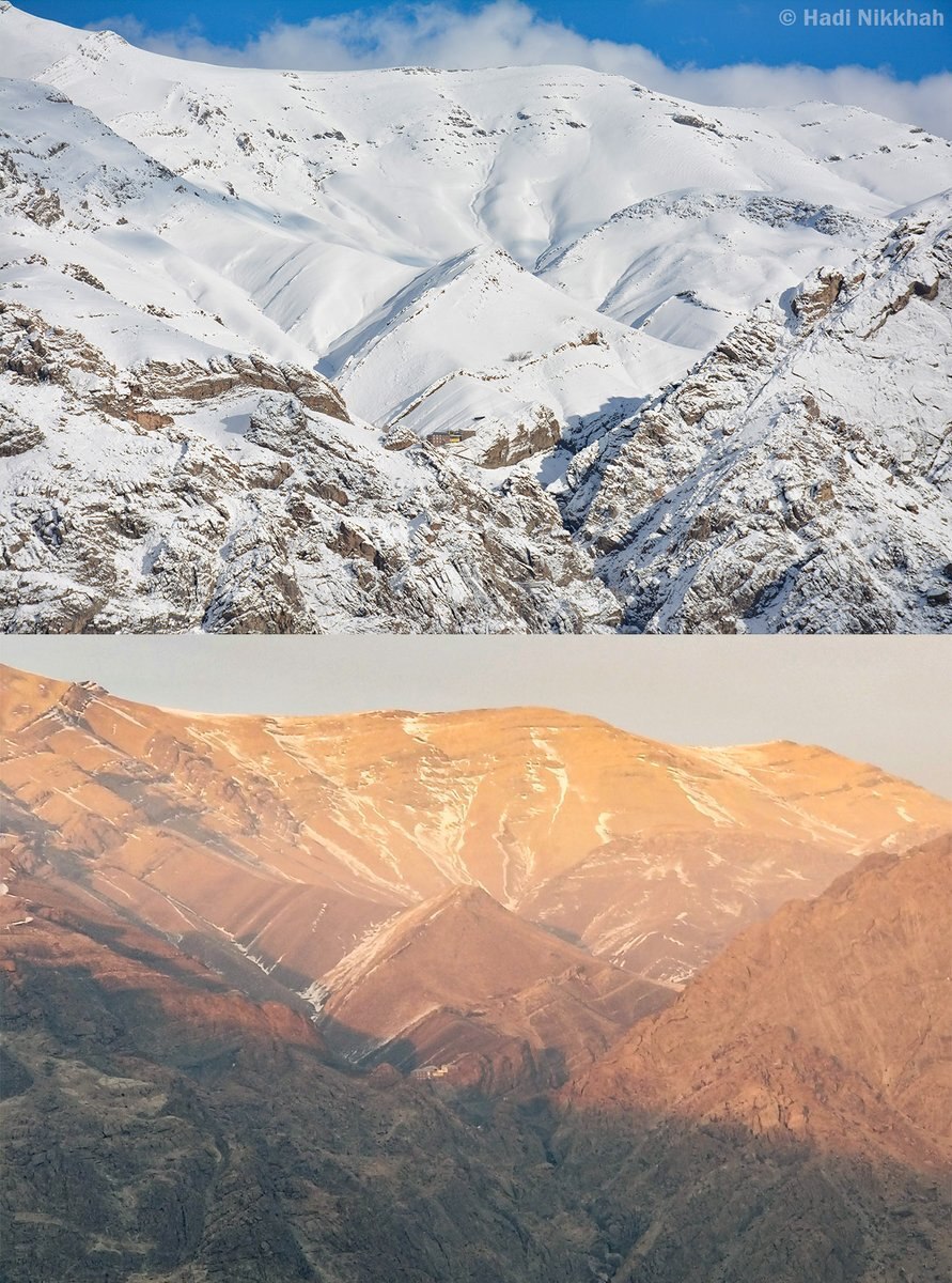 عکس شوکهکننده از تهران به فاصله یک سال عکس شوکهکننده از تهران به فاصله یک سال
