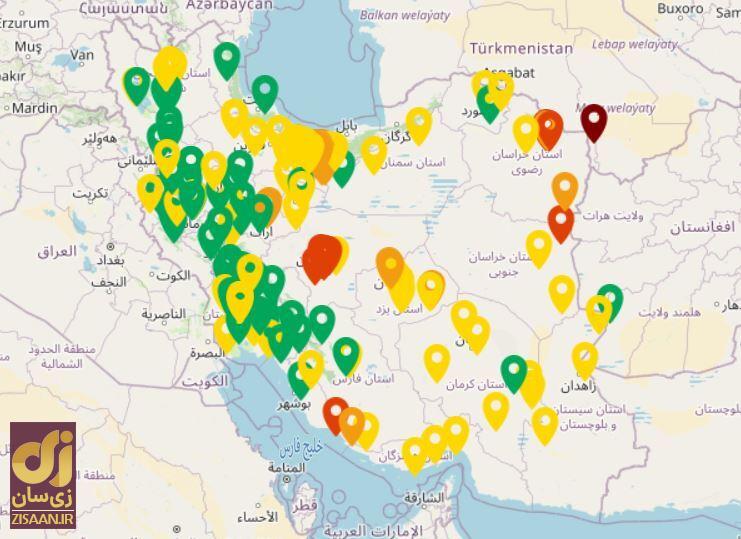 شاخص آلودگی هوای کشور