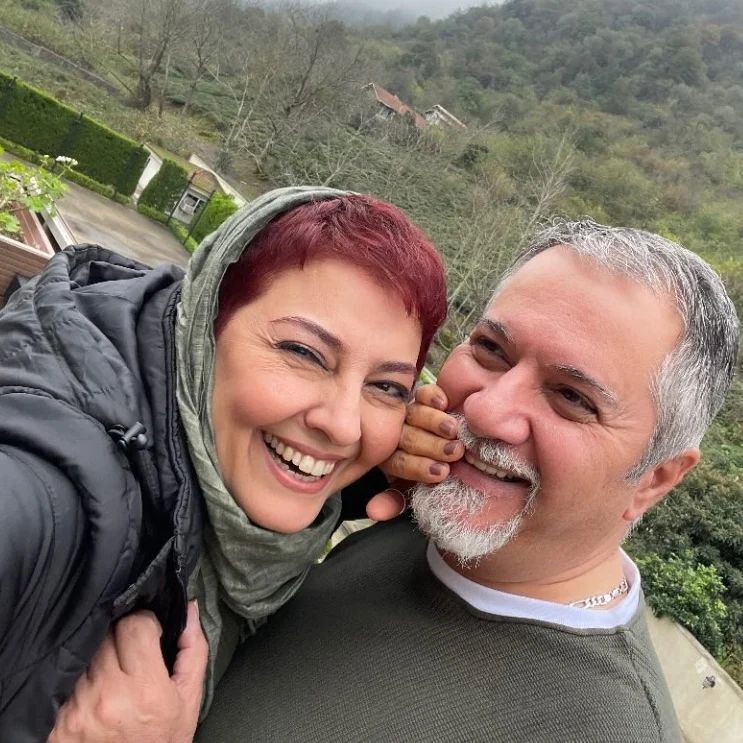 آناهیتا همتی با همسرش