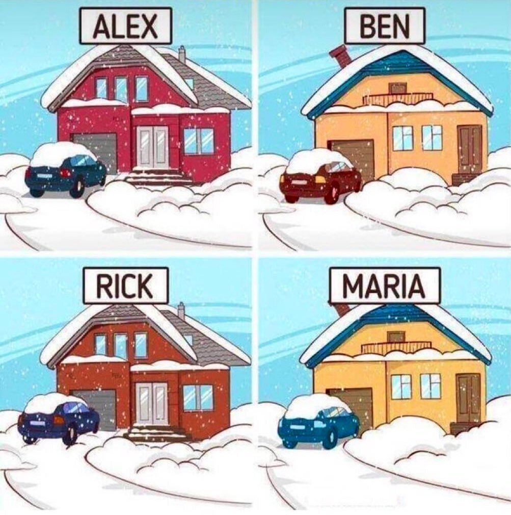 (عکس) معمای سرقت در یک روز برفی؛ دزد را پیدا کنید! (عکس) معمای سرقت در یک روز برفی؛ دزد را پیدا کنید!