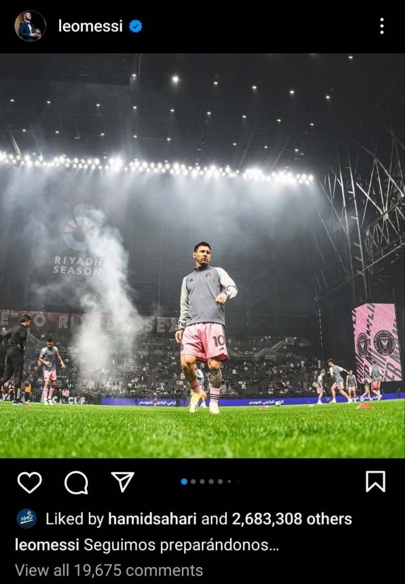 واکنش مسی به شکست مقابل الهلال + عکس