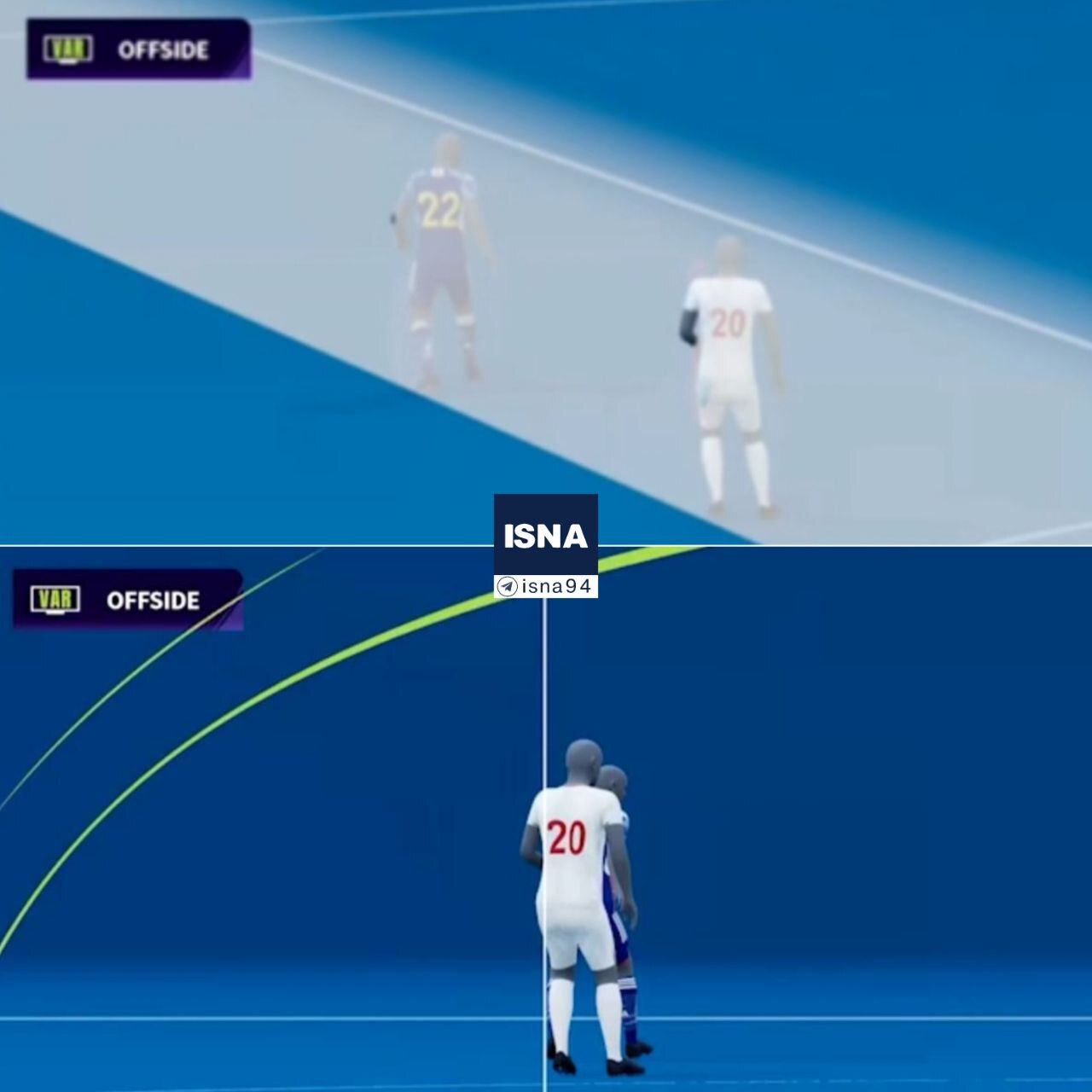 (عکس) صحنه آفساید سردار با تکنولوژی روز دنیا صحنه آفساید سردار