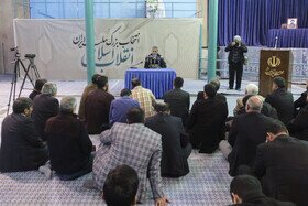 (عکس) سخنرانی عجیب سعید جلیلی تنها با حضور چند نفر سخنرانی عجیب سعید جلیلی
