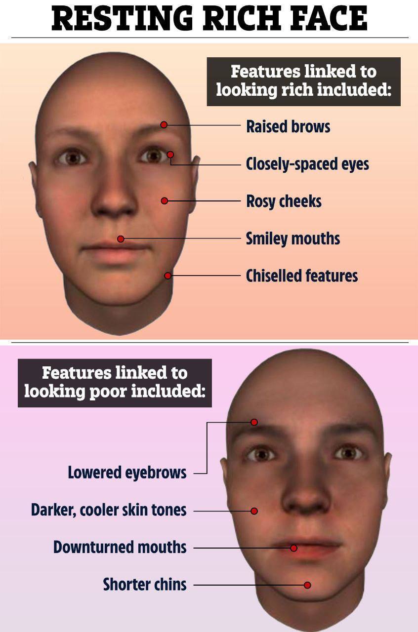 افراد دارای صورت باریک یا صورت پهن؟