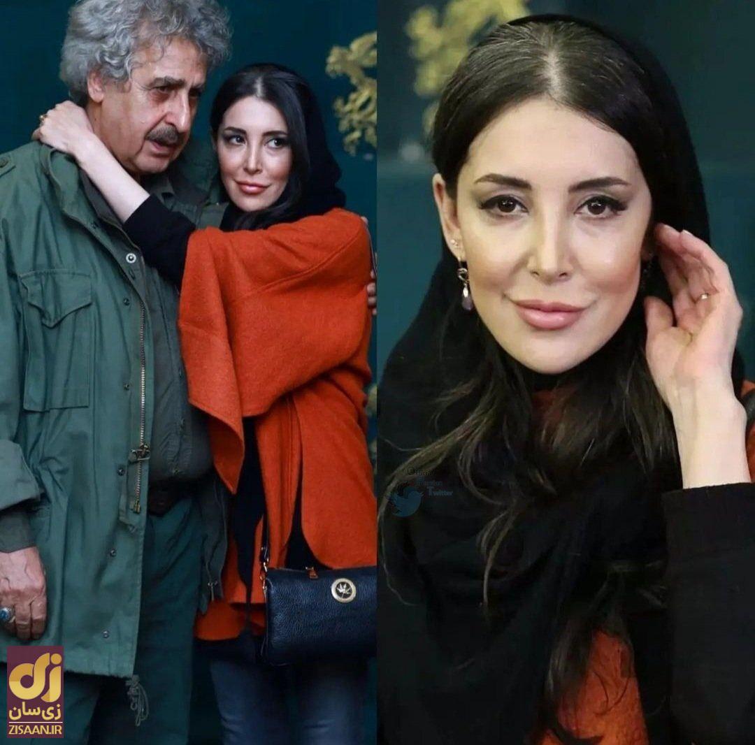 سحر جعفری جوزانی در کنار پدرش