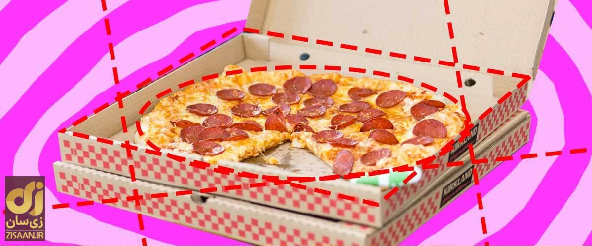 چرا پیتزا در جعبه‌های مربعی عرضه می‌شود نه گرد؟!