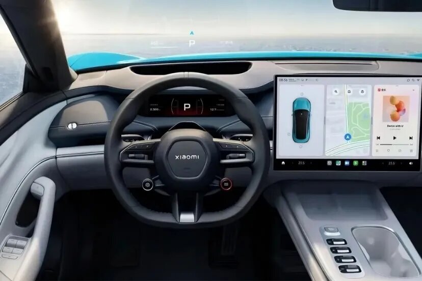نمای داخلی خودروی برقی شیائومی