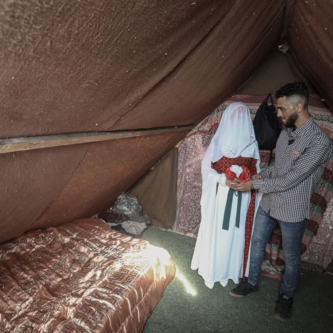 (عکس) شهادت زوج فلسطینی تنها سه روز پس از آغاز زندگی مشترک