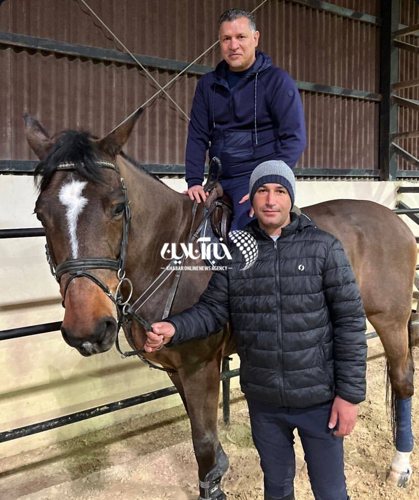 علی دایی در باشگاه اسب‌سواری