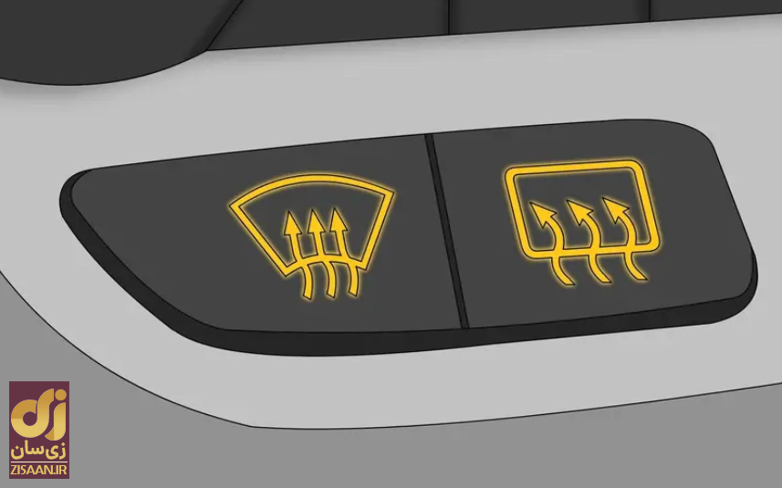 دکمه از بین بردن بخار شیشه ماشین