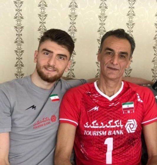 بهنام جلوه در کنار برادرزاده اش مهدی جلوه