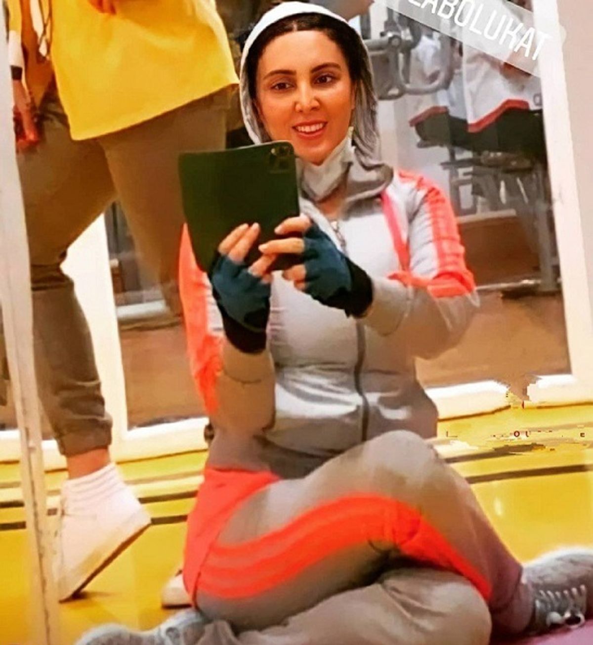 (تصویر) لیلا بلوکات در باشگاه بدنسازی خودش در لندن