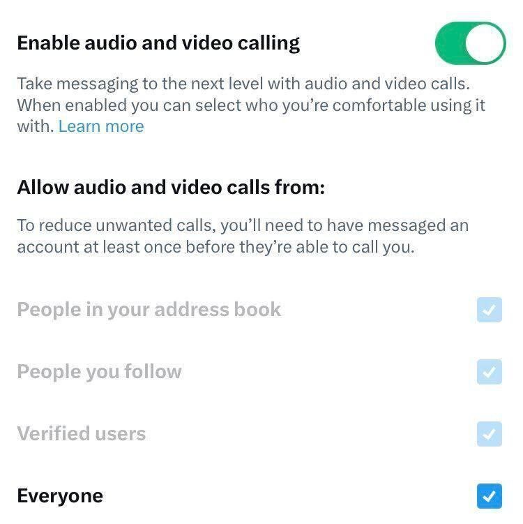 تماس صوتی و تصویری برای تمام کاربران X فعال شد