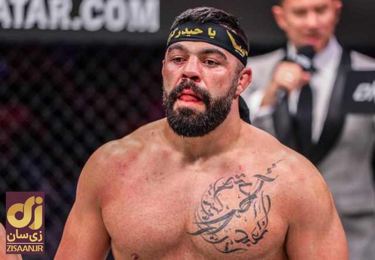 (تصاویر) ضربات مرگبار امیر علی‌اکبری به آرجان بولار فایتر هندی