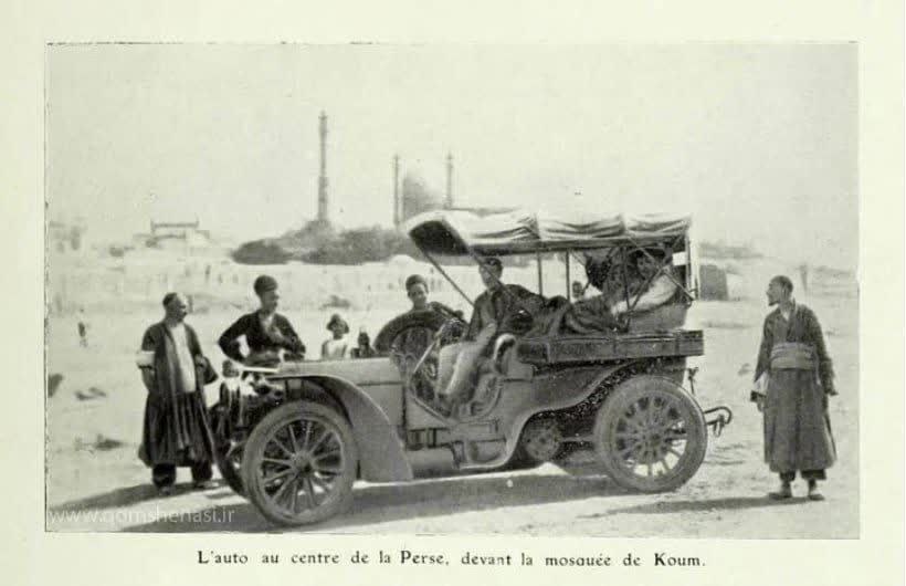 (عکس) تصویری از ورود اولین اتومبیل به شهر قم