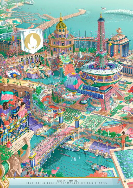 پوستر رسمی المپیک ۲۰۲۴ پاریس رونمایی شد پوستر رسمی المپیک ۲۰۲۴ پاریس رونمایی شد