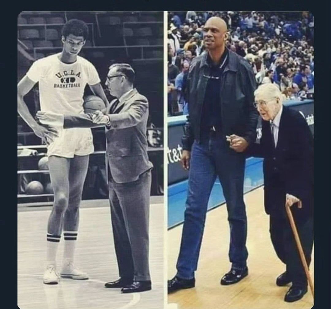 کریم عبدالجبار و مربیاش بعد از ۴۰ سال کریم عبدالجبار و مربیاش بعد از ۴۰ سال