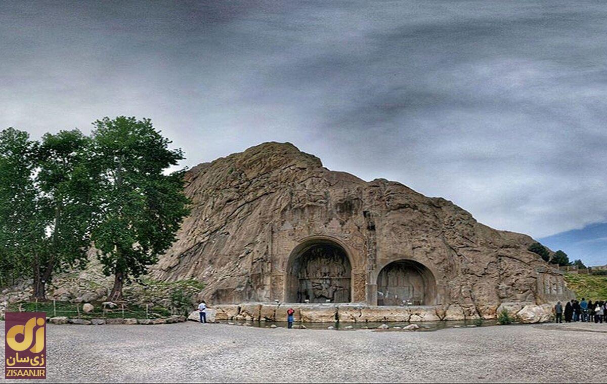 درخت رحمت یا درخت شیرین و فرهاد در طاق بستان کرمانشاه