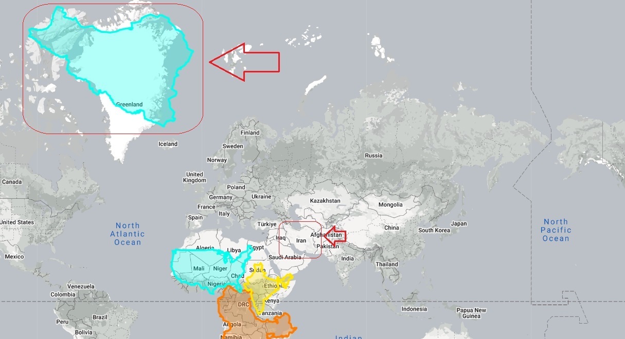 (تصاویر) نقشه جهان اشتباه است؛ اندازه واقعی ایران را اینجا ببینید!