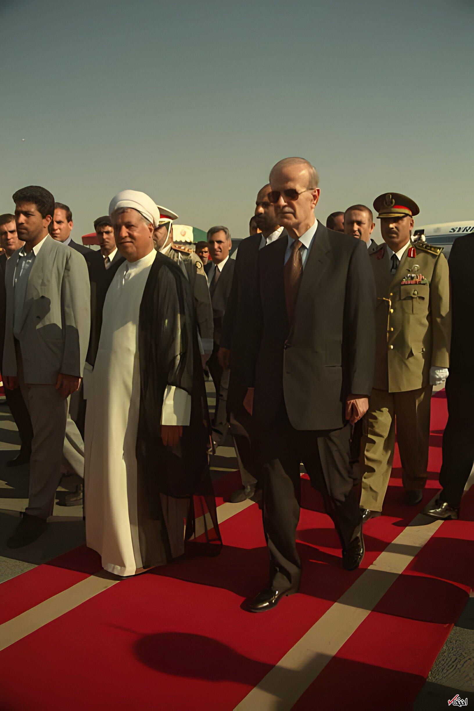 (عکس) هاشمی رفسنجانی در کنار پدر سوریه جدید