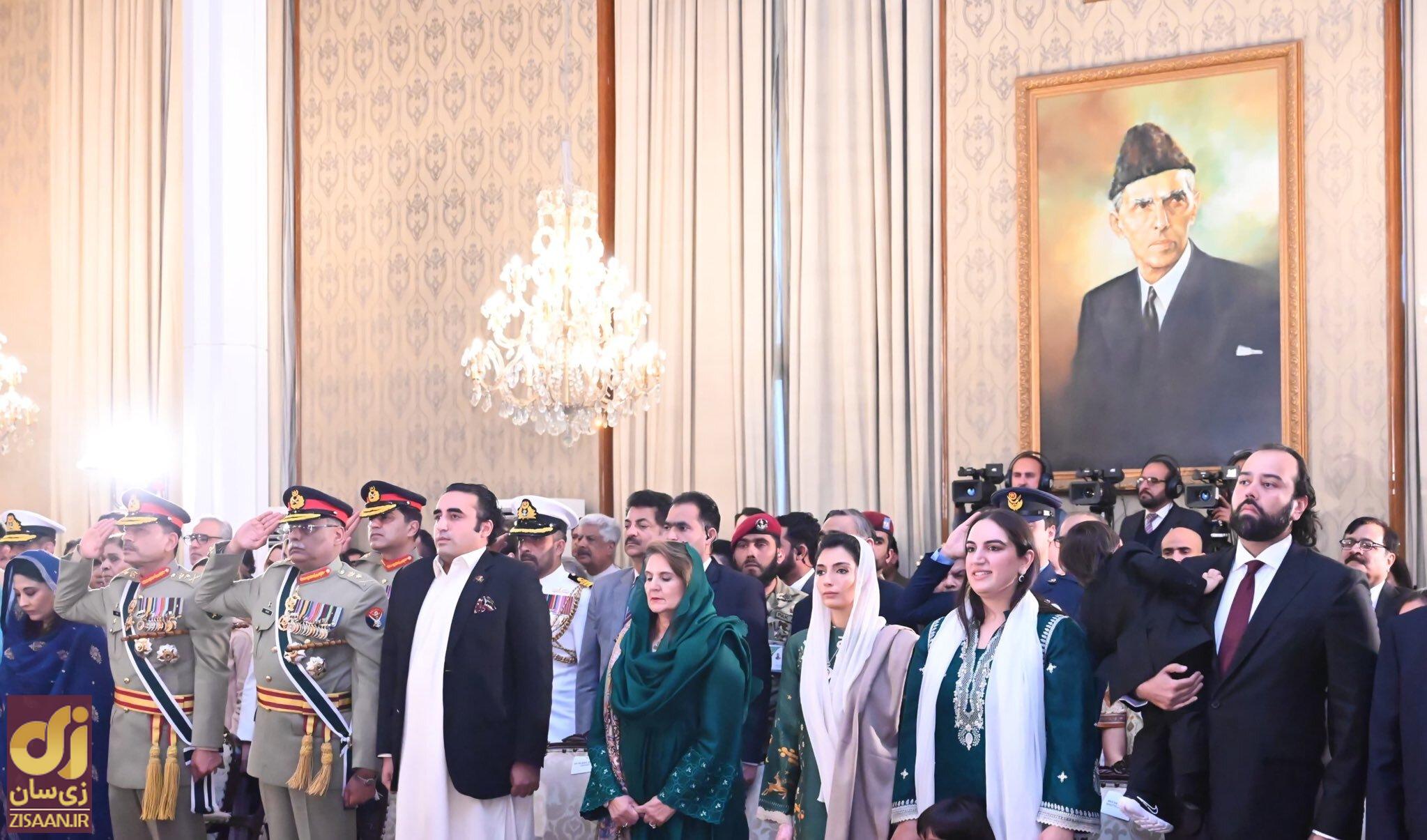 زن جوانی که رئیس‌جمهور زرداری را همراهی می‌کند کیست؟///