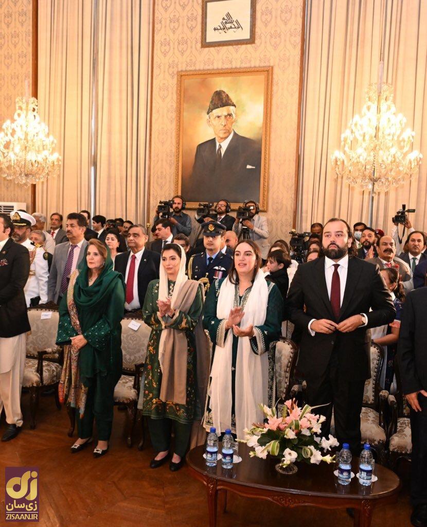 زن جوانی که رئیس‌جمهور زرداری را همراهی می‌کند کیست؟///