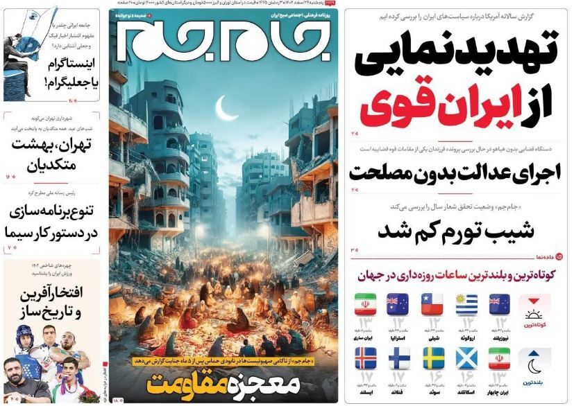 سوتی روزنامه صداوسیما و استفاده از تصویر جعلی در صفحه یک