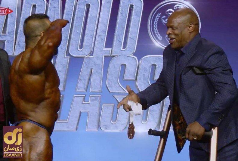 (عکس) احترام نظامی چوپان به رونی کلمن پس از قهرمانی در آرنولد کلاسیک انگلیس