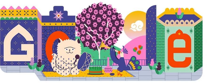 لوگو گوگل به‌مناسبت نوروز ۱۴۰۳ تغییر کرد