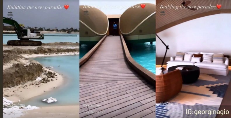 (عکس) رونالدو و جورجینا در لوکس‌ترین هتل دنیا در دریای سرخ