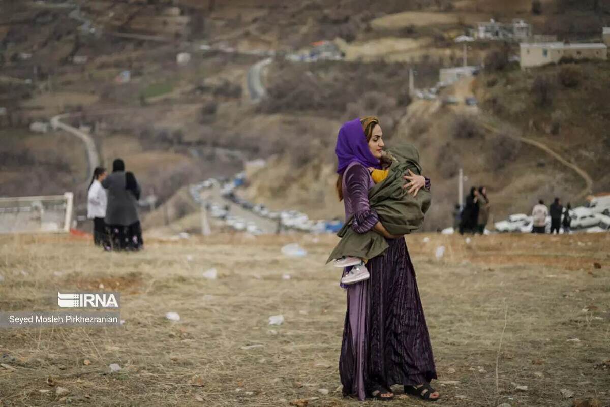 (تصاویر) استقبال از نوروز در روستای چشمیدر