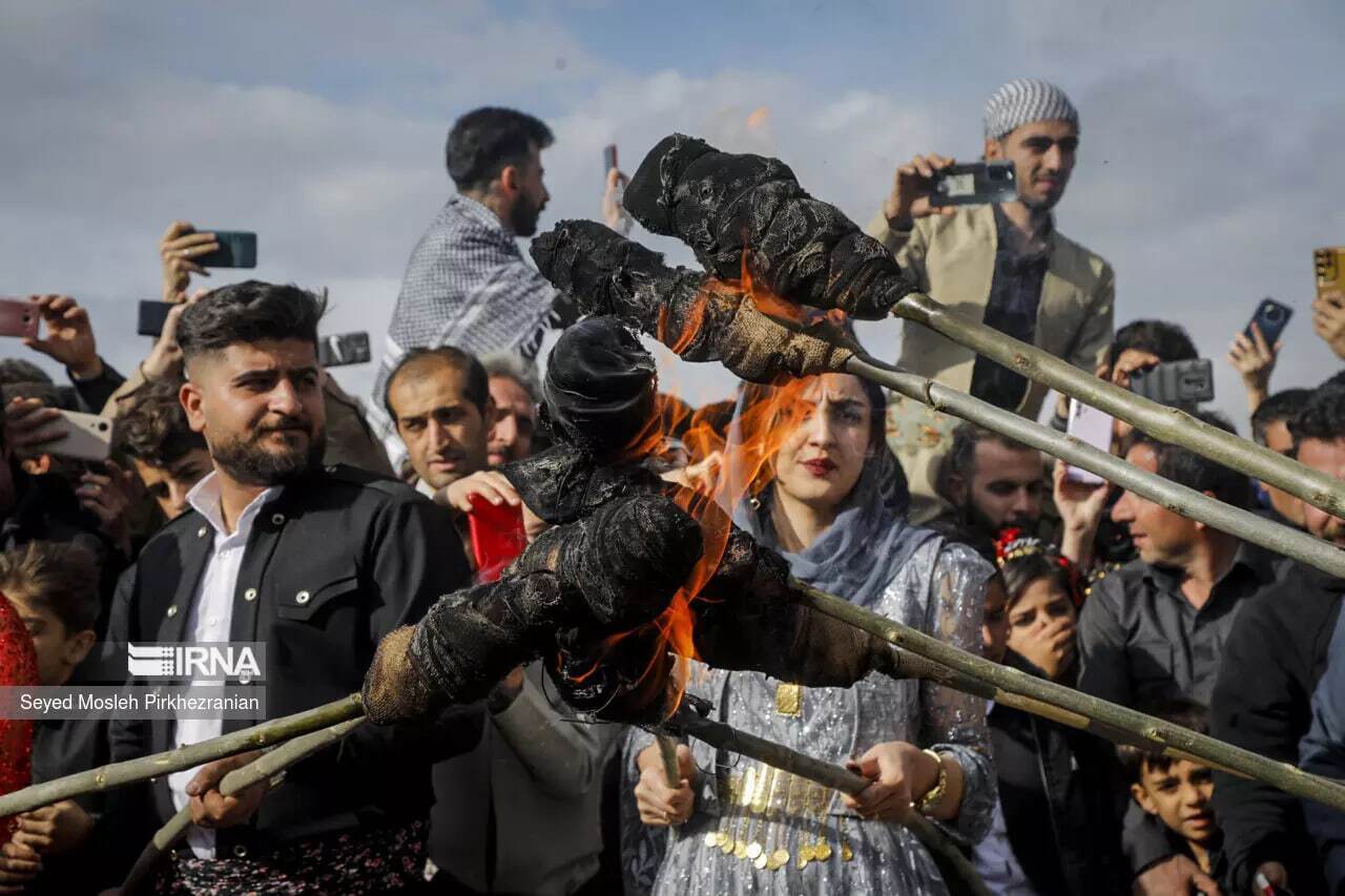 (تصاویر) استقبال از نوروز در روستای چشمیدر