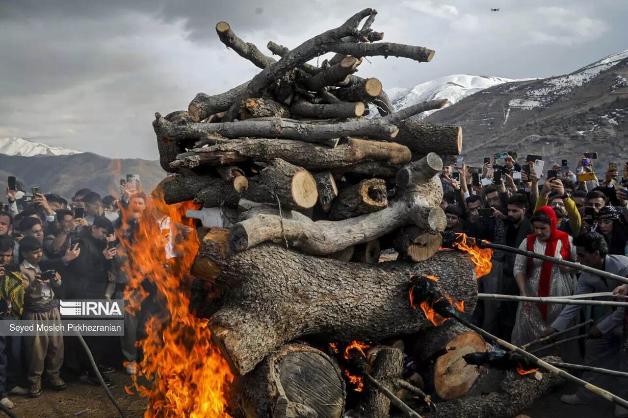 (تصاویر) استقبال از نوروز در روستای چشمیدر