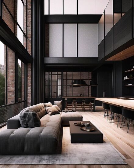 (عکس) خانه‌ای برای علاقمندان به تم مشکی