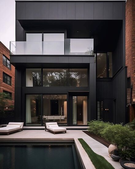 (عکس) خانه‌ای برای علاقمندان به تم مشکی