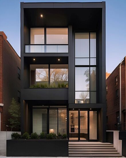 (عکس) خانه‌ای برای علاقمندان به تم مشکی