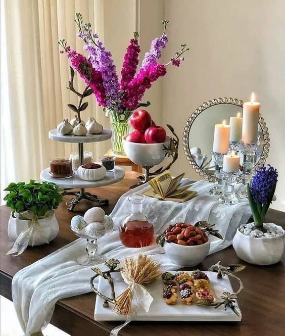 (عکس) چگونه یک سفره هفت سین زیبا داشته باشیم؟